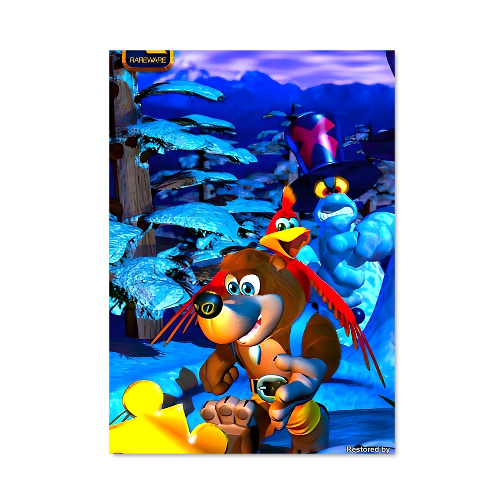 Poster Banjo Run Adventure – affiche Super Smash Bros
